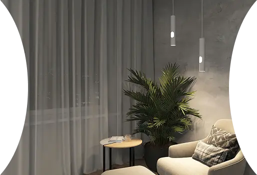 Neutral-toned Sheer Curtains