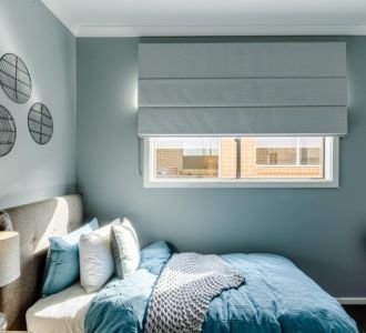 Bedroom Roman blinds