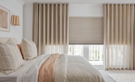 Bedroom curtain & blinds installation