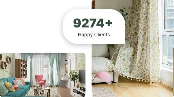 Blackout cotton curtains