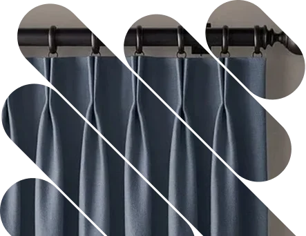 Blackout pinch pleat curtains