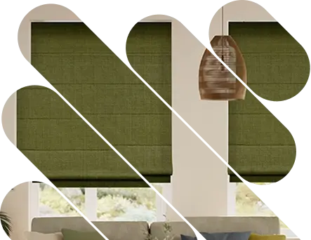 Custom Roman blinds