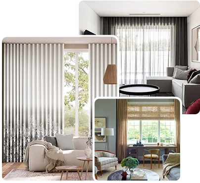 Custom-designed curtains & blinds