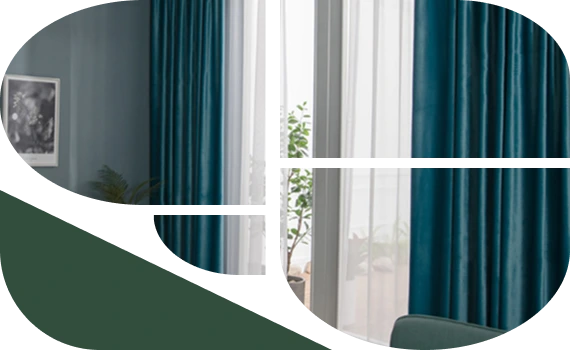 Custom velvet curtains