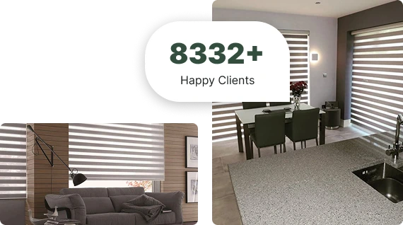 Easy-to-install duplex blinds
