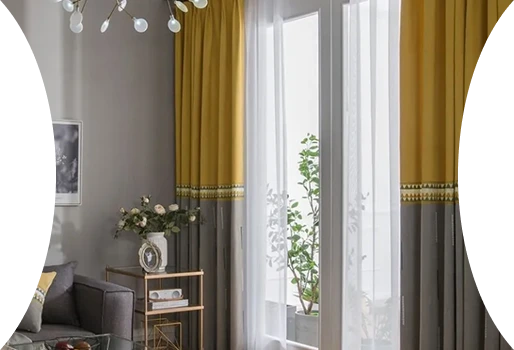 Easy-to-install wave curtains