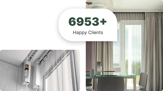 Effortless motorized curtains