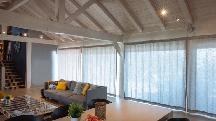 Elegant motorized curtains