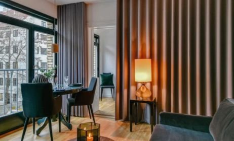 Elegant wave curtains