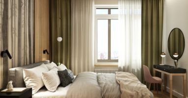 Glamorous silk curtains