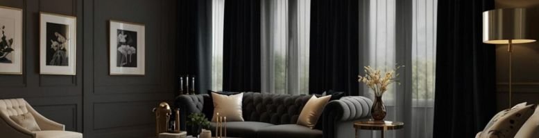 Glamorous velvet curtains