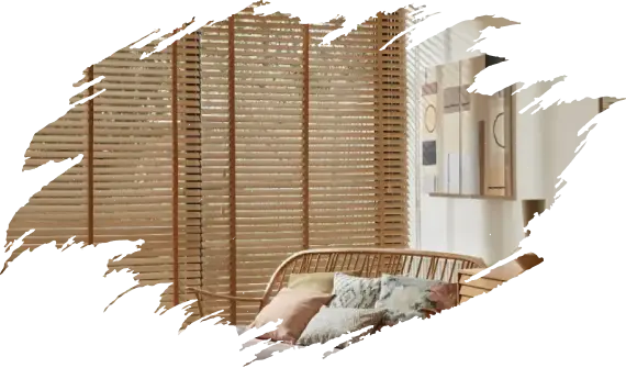 Handmade bamboo blinds
