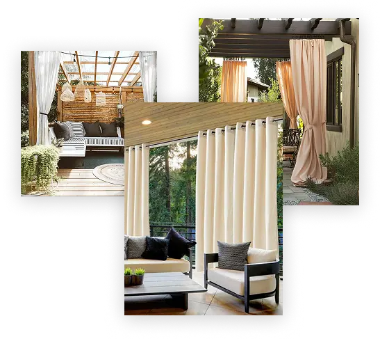 Heavy-duty outdoor curtains