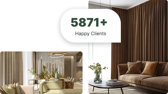 Heavy velvet curtains