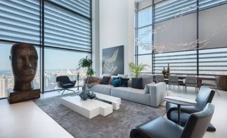 Living room Duplex Blinds