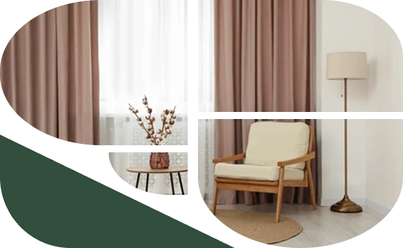 Living room cotton curtains