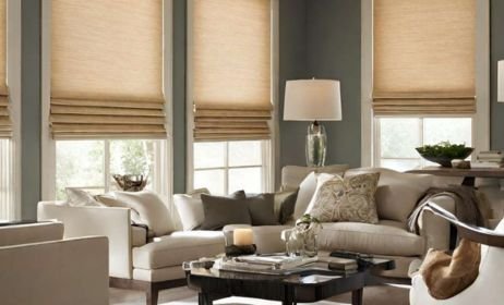 Livingroom Roman blinds