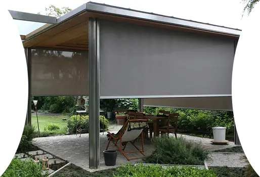 Low-maintenance outdoor blinds