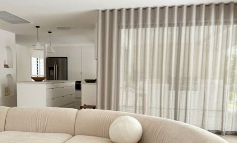 Modern linen curtains