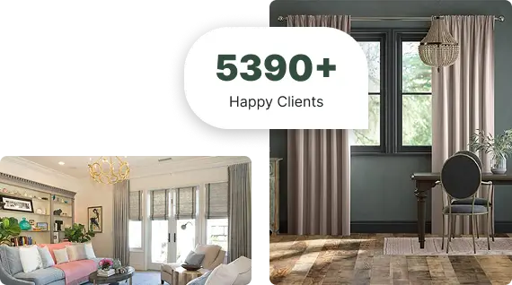 Modern silk curtains