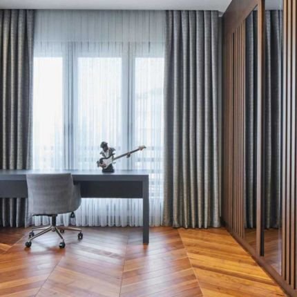 Modern wave curtains