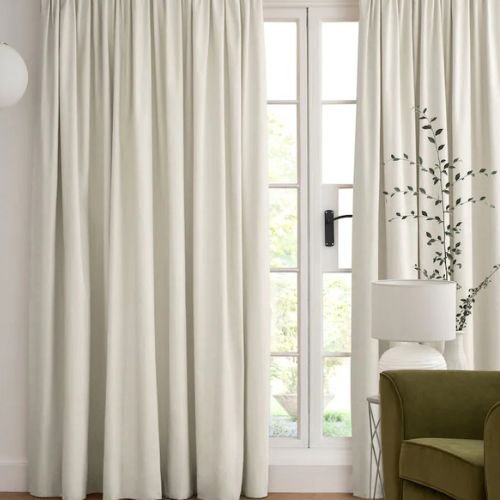 Natural cotton curtains