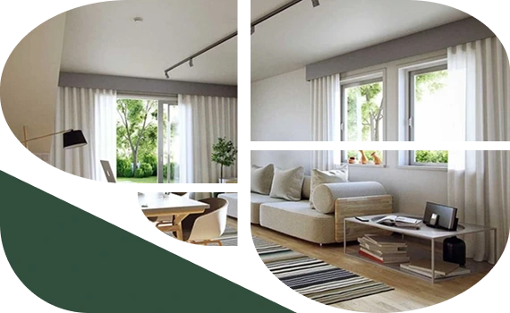 Quiet motorized curtains