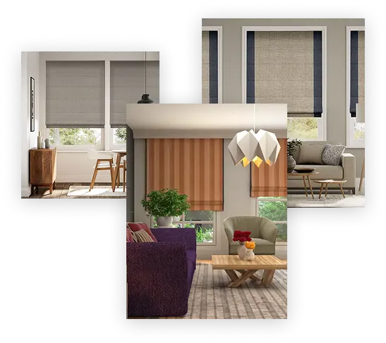 Ready-made Roman blinds
