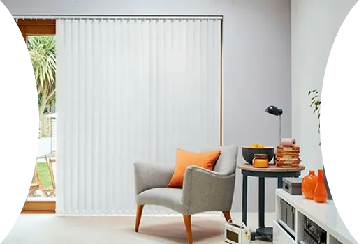 Smooth-operating vertical blinds