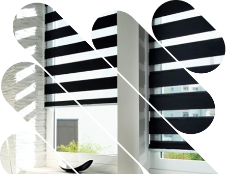 Space-saving duplex blinds
