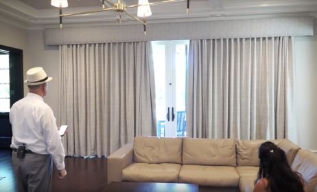 Stylish motorized curtains