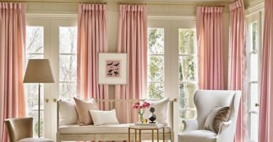Stylish pinch pleat curtains