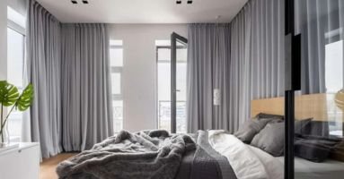 Thick soundproof curtains