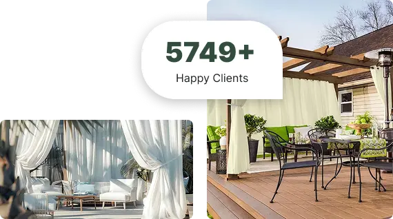 Waterproof outdoor curtains