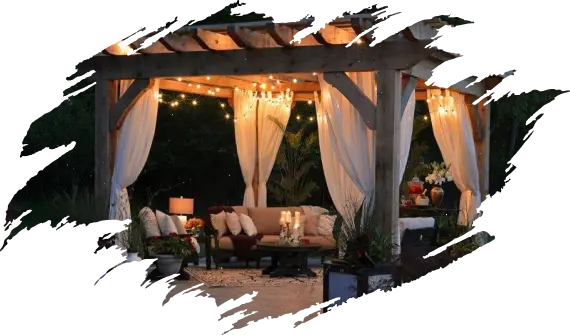 Windproof outdoor curtains