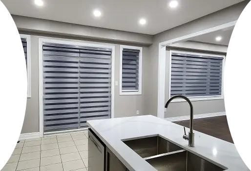 Dual-layer zebra blinds