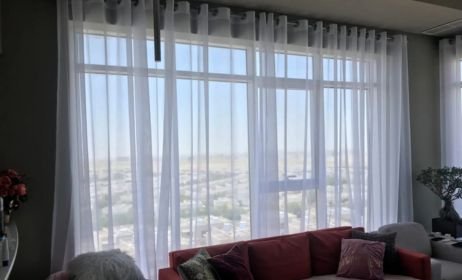 Elegant eyelet curtains