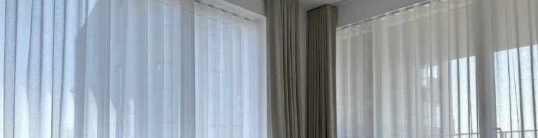 Sheer eyelet curtains