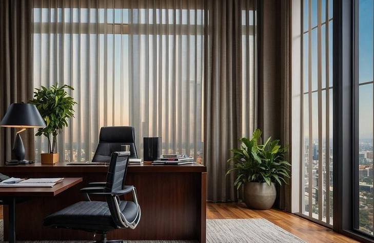 Stylish Office Curtains in Dubai