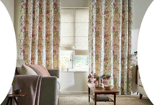 Versatile eyelet curtains