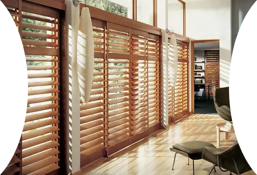 Wooden Venetian blinds