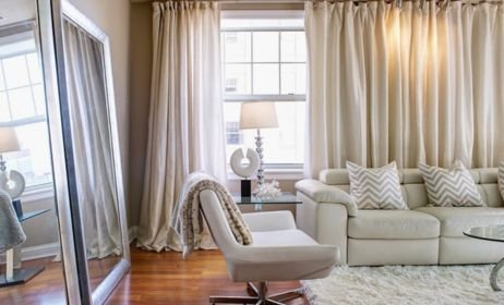 living room eyelet curtains