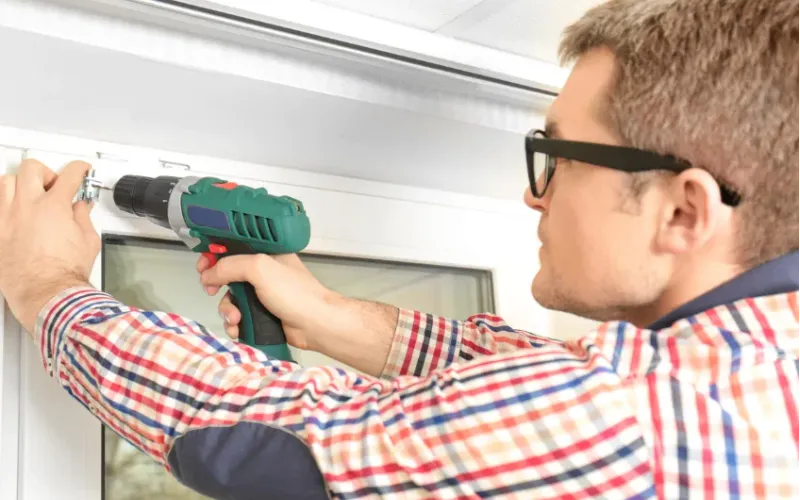 Drill The Holes In The Window Frame