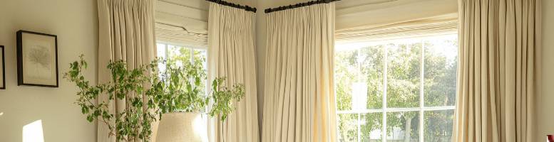 Bedroom Pleated Curtains