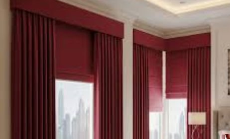 Custom Blackout Red Curtains Dubai