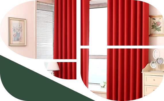 Modern Red Curtains