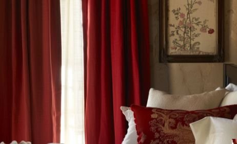 Red Bedroom Curtains