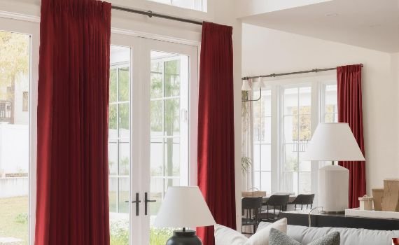 Red Blackout Curtains