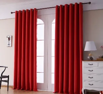 Red Curtains in Dubai