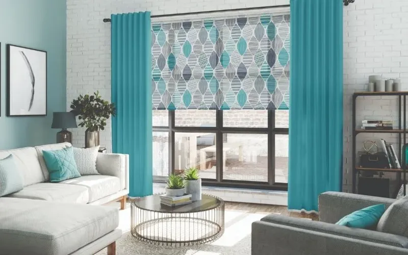 Vibrant Colored Window Treatment